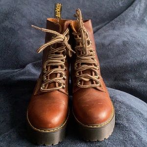 Dr. Martens Leona Women’s Butterscotch Heeled Boots